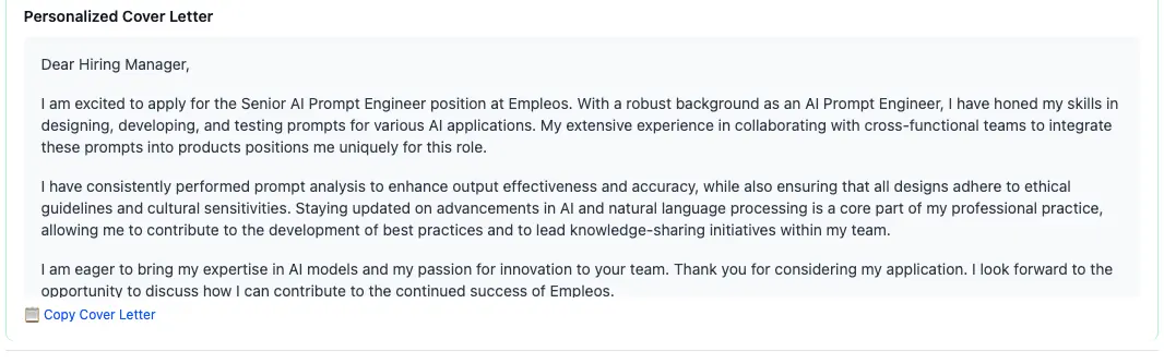 AI Job Analysis Example