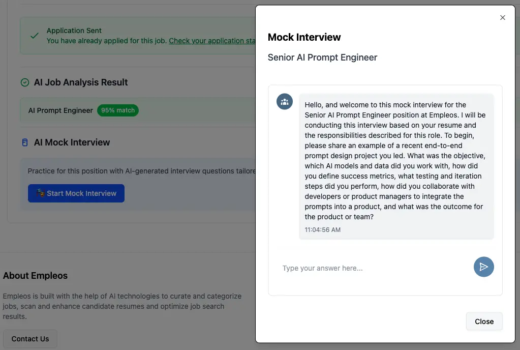 AI Job Analysis Example