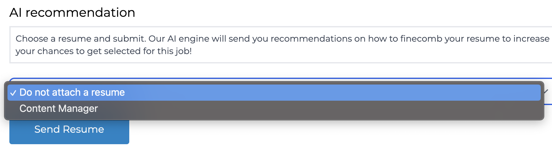 Resume Enhancement